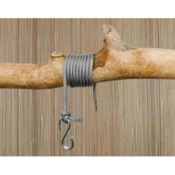 Corde grise avec crochet