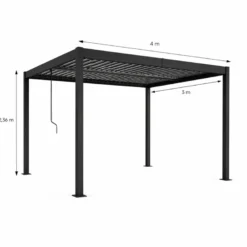 Corfu pergola bioclimatique structure aluminium lames orientables 4x3m