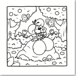 Cosy coloriage La petite vie cosy de Diddl