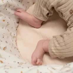 Couffin bébé avec matelas, habillage en coton et drap housse en gaze de coton - Collection Sidonia