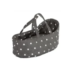 Couffin poupée 36 cm stars gris