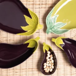 Coupe aubergine 27x12,7 cm