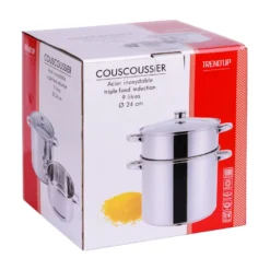 Couscoussier inox 24 cm 9 litres