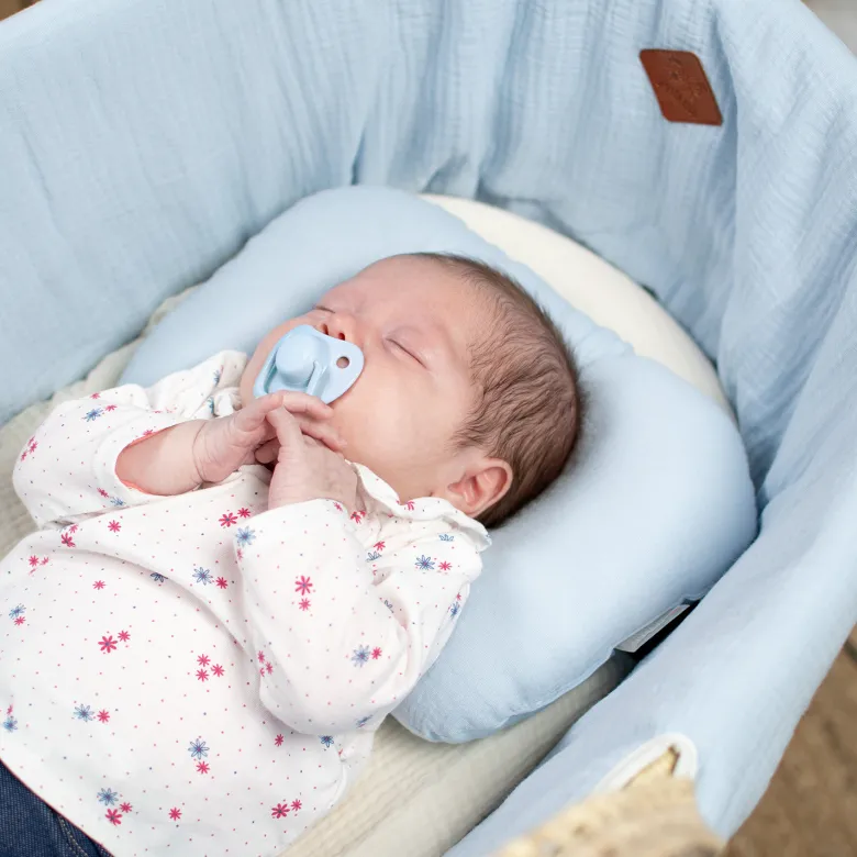 Coussin cale-tête gaze coton jeanne