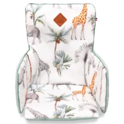 Coussin chaise haute réversible safari