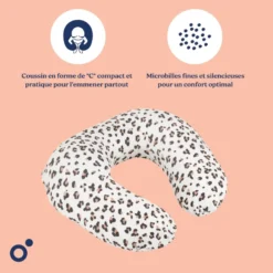Coussin d'allaitement softy leopard crea