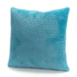 Coussin damier turquoise 40x40 cm Turquoise