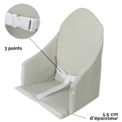 Coussin d'assise pour chaise haute