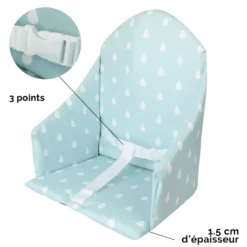 Coussin d'assise pour chaise haute