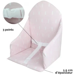 Coussin d'assise pour chaise haute