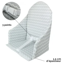 Coussin d'assise pour chaise haute