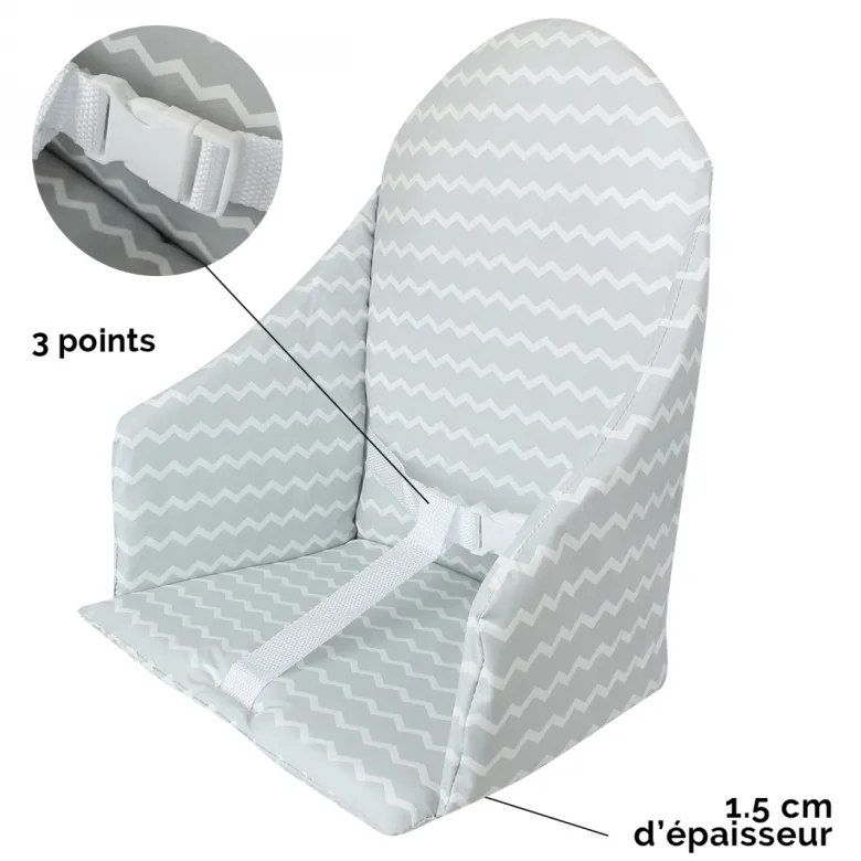 Coussin d'assise pour chaise haute