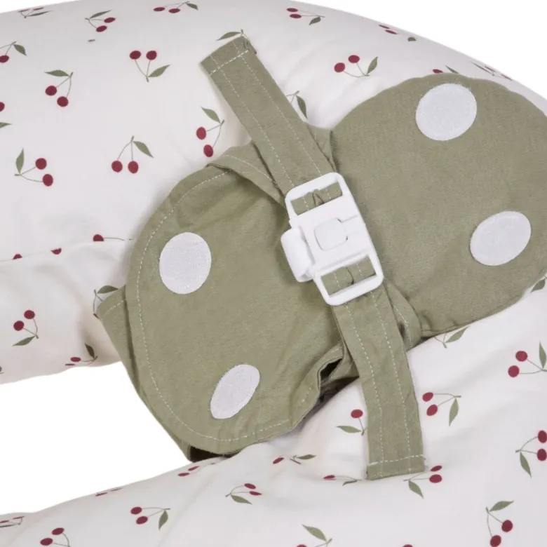 Coussin de grossesse multirelax en coton cerises