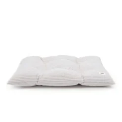 Coussin de lit en velours côtelé - blanc