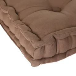 Coussin de sol taupe 40x40 cm