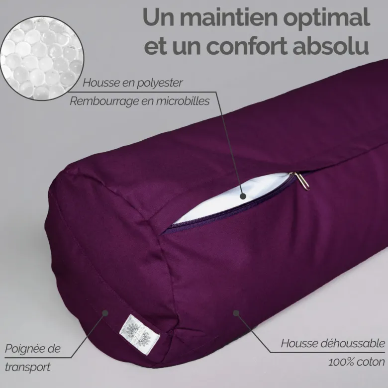 Coussin de yoga - violet