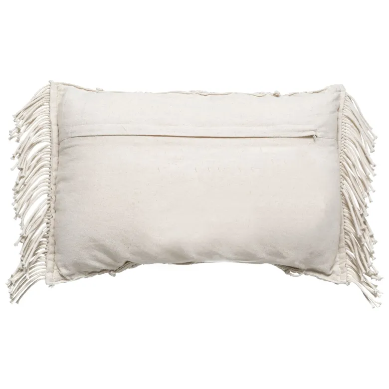 Coussin macramé rectangulaire 30x50cm