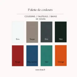 Coussin noir pour fauteuils fixes