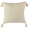 Coussin à pompons ethnique - l. 40 x l.