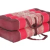 Coussin yoga méditation kapok rouge Rouge
