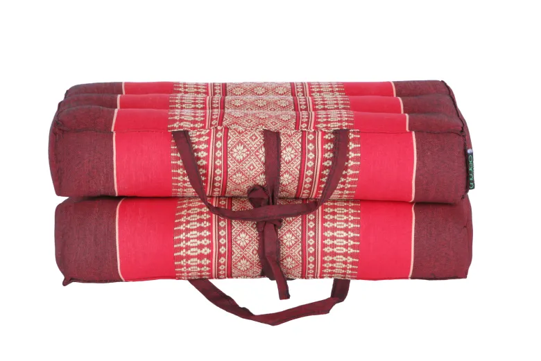Coussin yoga méditation kapok rouge Rouge