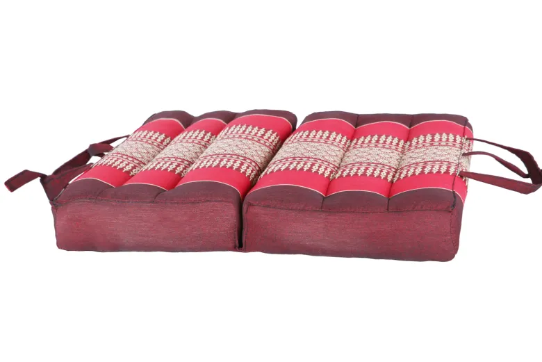 Coussin yoga méditation kapok rouge Rouge