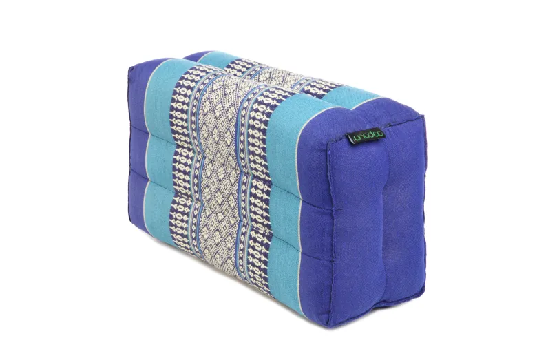 Coussin yoga méditation kapok bleu océan Bleu marine