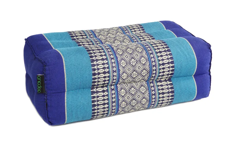 Coussin yoga méditation kapok bleu océan Bleu marine