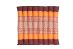 Coussin yoga plat orange