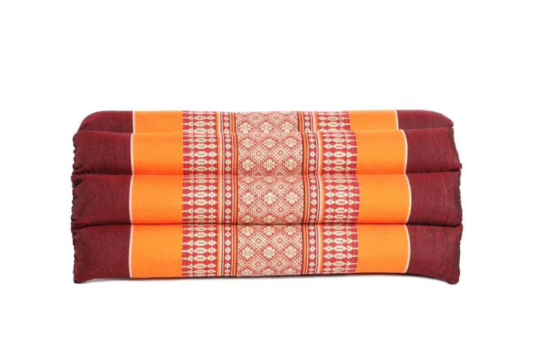 Coussin yoga plat orange