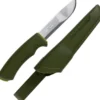 Couteau de survie mora bushcraft forest vert