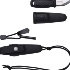 Couteau de survie mora eldris fire starter noir