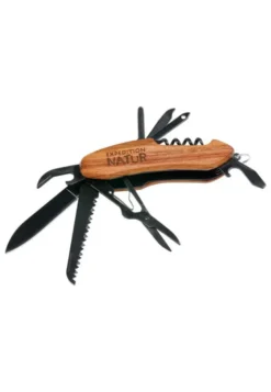 Couteau suisse avec manche en bois