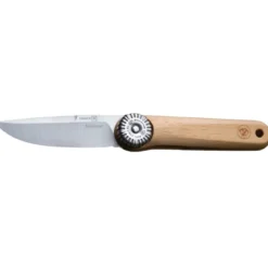 Couteau Suricate lame acier inoxydable et manche en bois de hêtre TB 1648