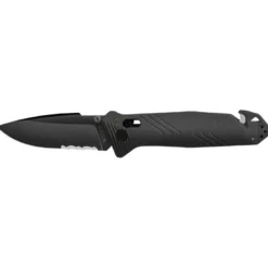 Couteau tb outdoor cac noir avec lame mixte
