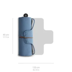 Couverture chauffante d'extérieur bleue