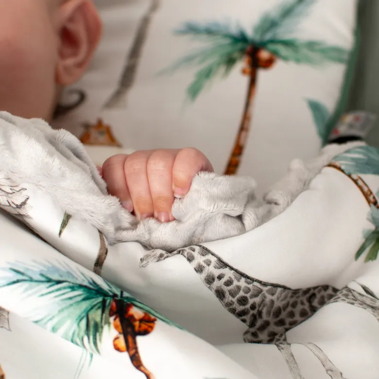 Couverture réversible minky safari