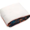 Couverture réversible wax fleurs