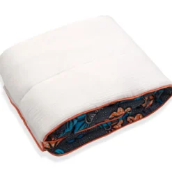 Couverture réversible wax fleurs