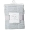 Couverture tricot de coton - gris