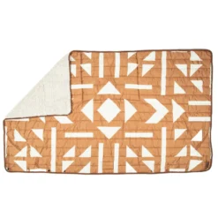 Couverture voyage traveler motif ocre