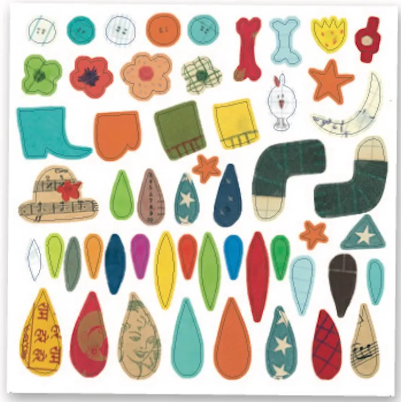 Créer avec stickers petit cadeau 3-6y an