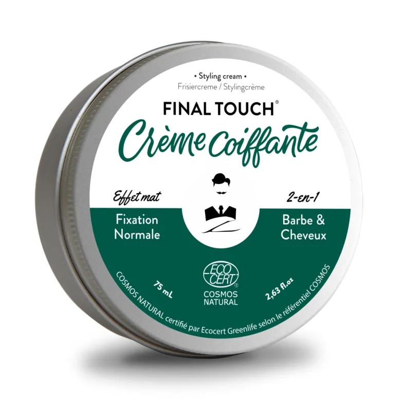 Crème coiffante naturelle pour homme