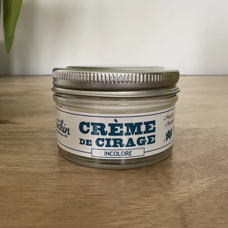 Crème de cirage cuir lisse incolore - jacques briochin