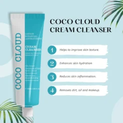 Crème nettoyante nuage de coco