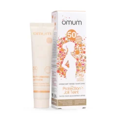 Crème solaire visage teintée spf50 sable