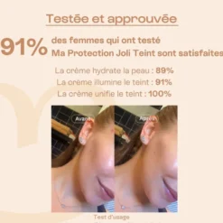 Crème solaire visage teintée spf50 sable