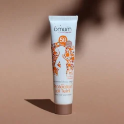 Crème solaire visage teintée spf 50 doré