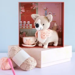 Crochetez, adoptez, exposez ! Coffret Lizzy le corgi au crochet