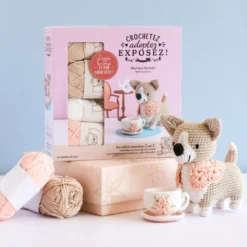 Crochetez, adoptez, exposez ! Coffret Lizzy le corgi au crochet